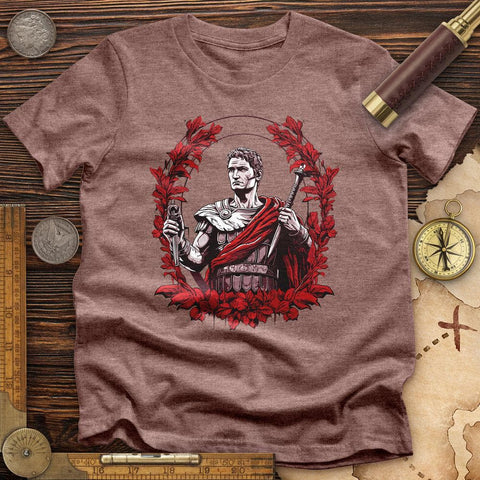 Soldier Holding Sword High Quality Tee Heather Mauve / S