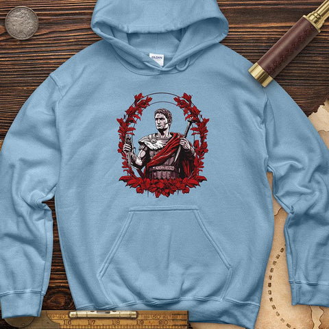 Soldier Holding Sword Hoodie Light Blue / S