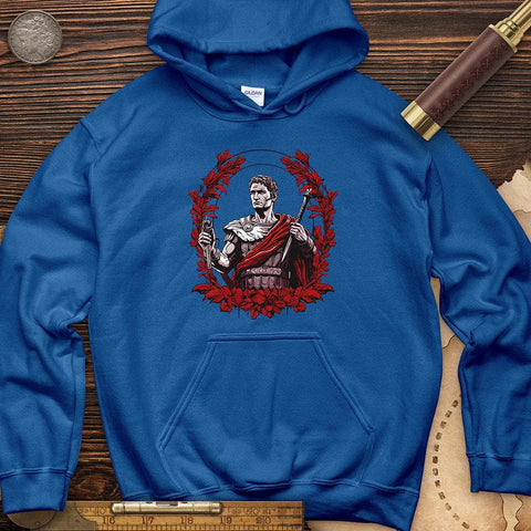 Soldier Holding Sword Hoodie Royal / S