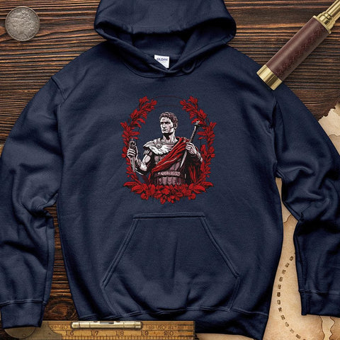 Soldier Holding Sword Hoodie Navy / S