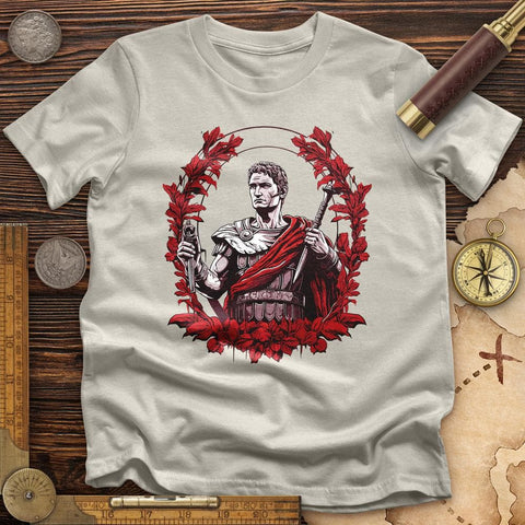 Soldier Holding Sword T-Shirt Ice Grey / S