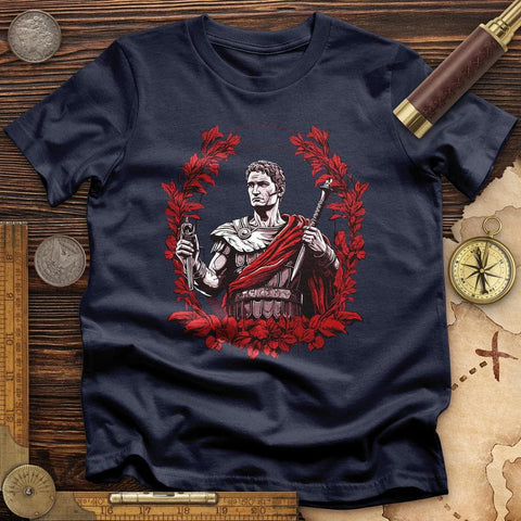 Soldier Holding Sword T-Shirt Navy / S