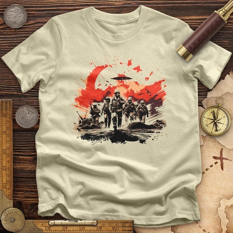 Soldiers Walking T-Shirt Natural / S