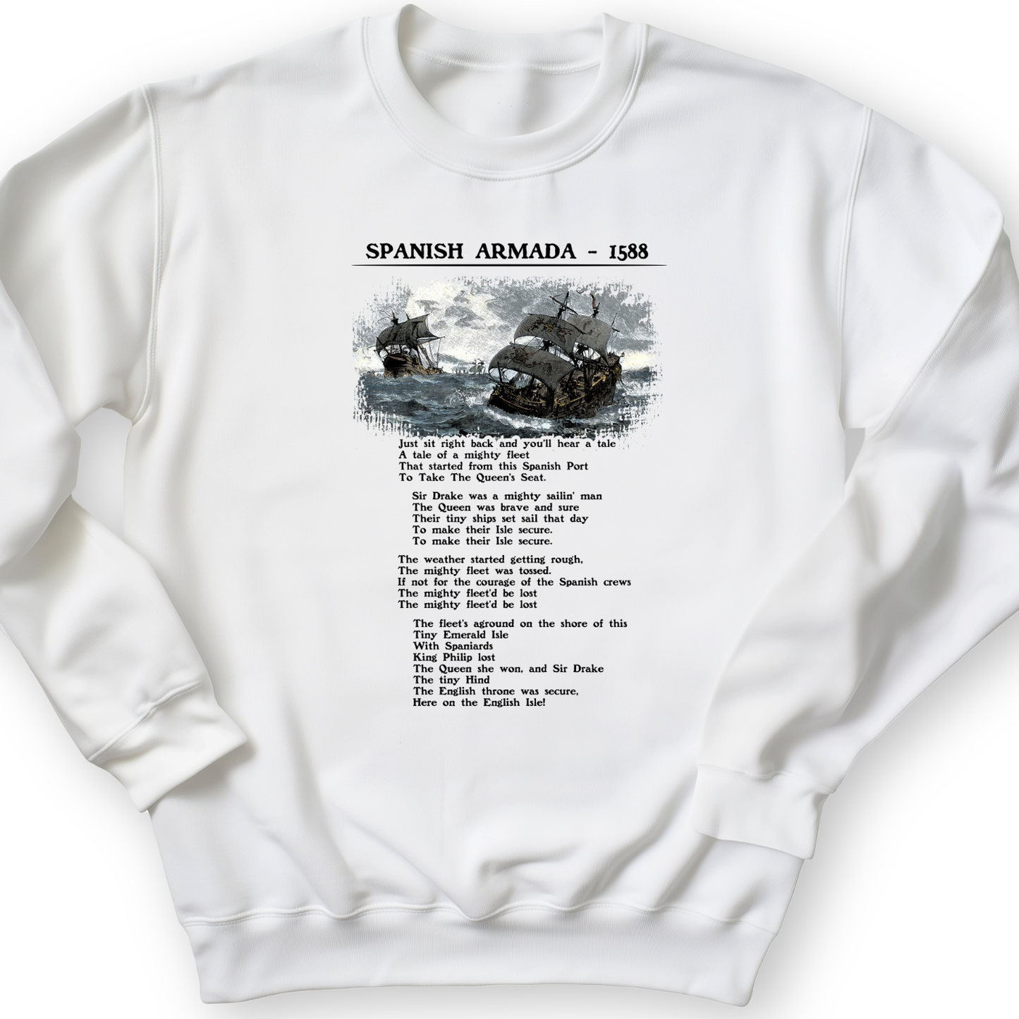 Spanish Armada Crewneck White / S