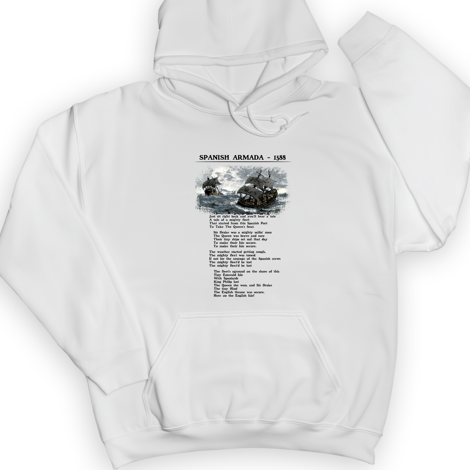 Spanish Armada Hoodie White / S