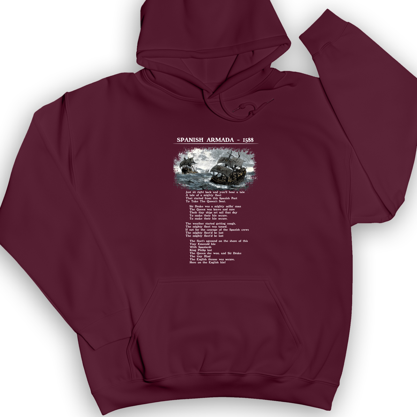 Spanish Armada Hoodie Maroon / S