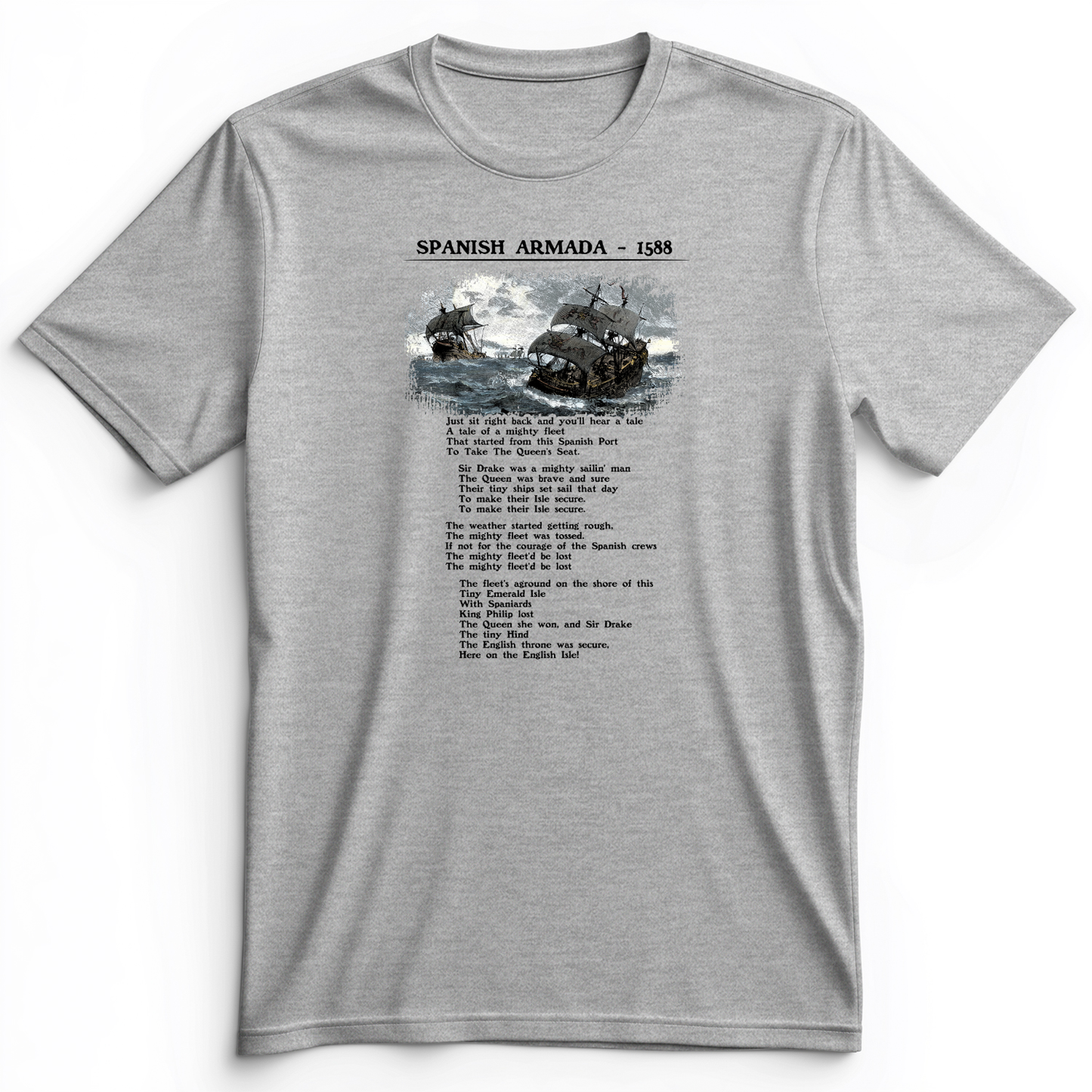 Spanish Armada Premium Tee Athletic Heather / S