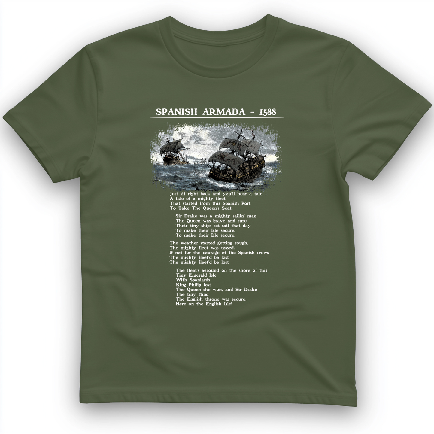 Spanish Armada T-Shirt Military Green / S