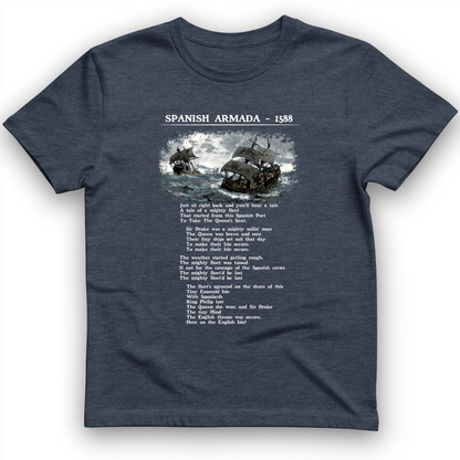 Spanish Armada T-Shirt Heather Navy / S