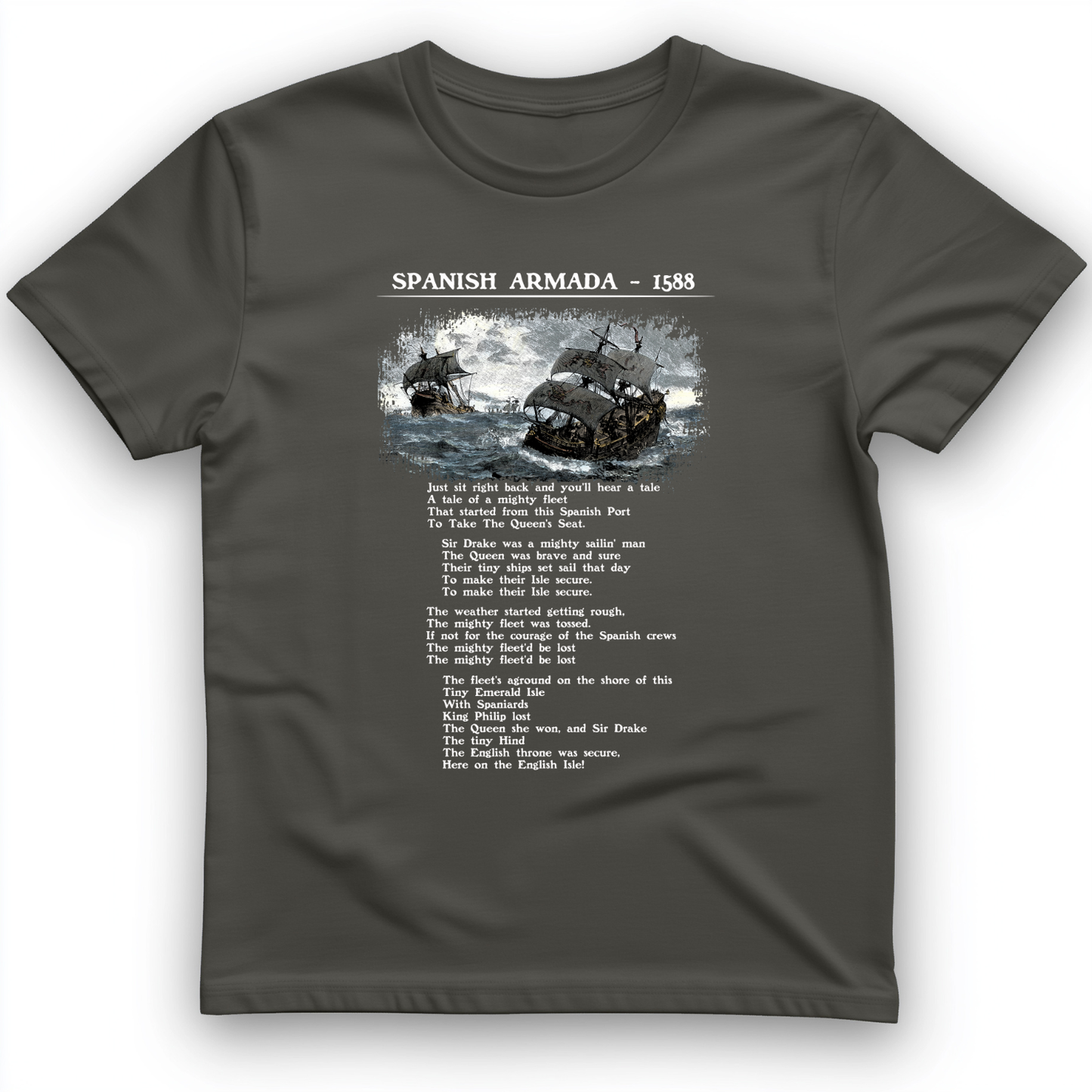 Spanish Armada T-Shirt Charcoal / S