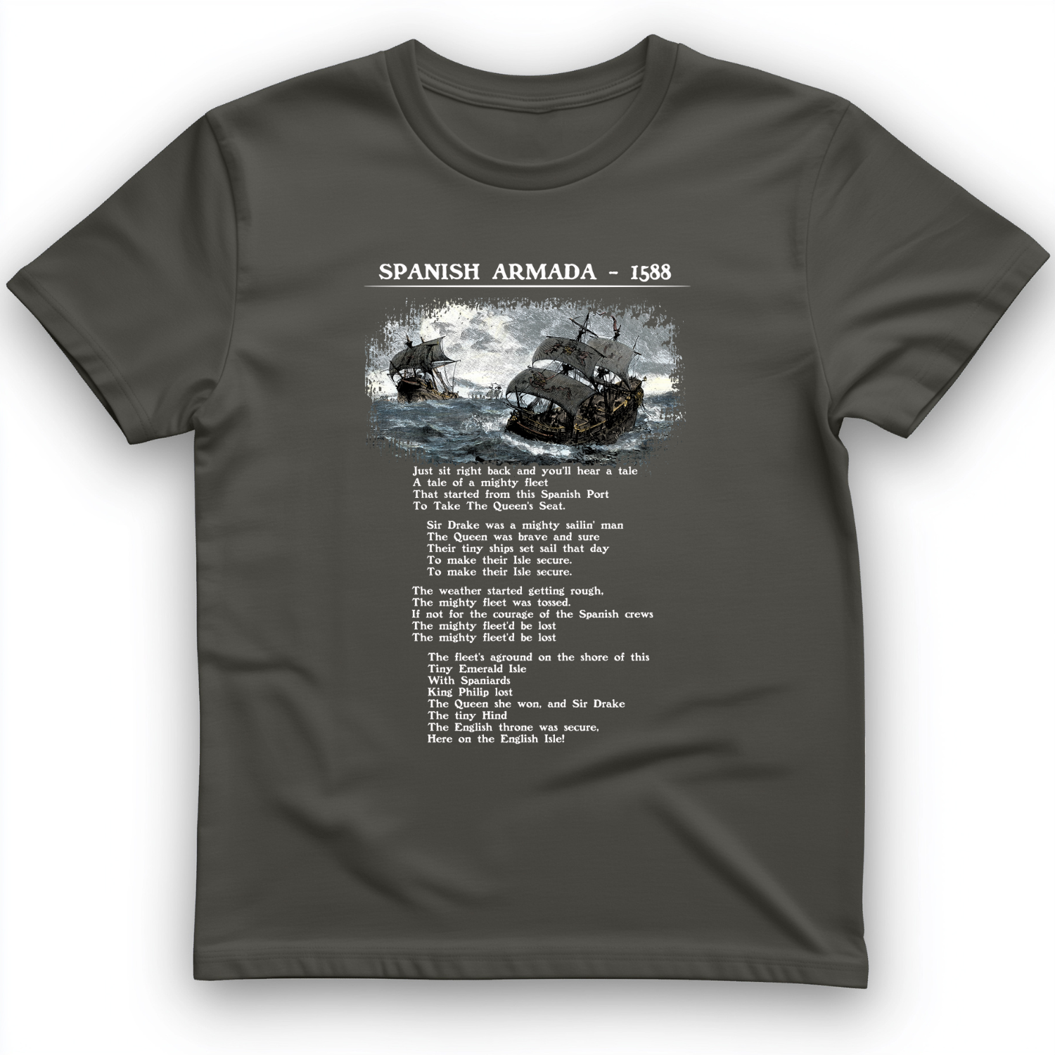 Spanish Armada T-Shirt Charcoal / S