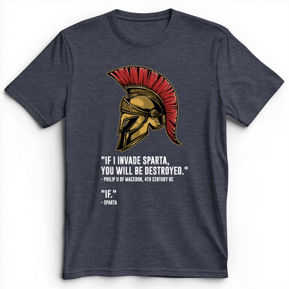 Sparta - If Premium Tee Heather Navy / S