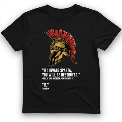 Sparta - If T-Shirt Black / S