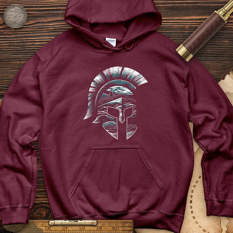 Spartan Helmet Hoodie Maroon / S