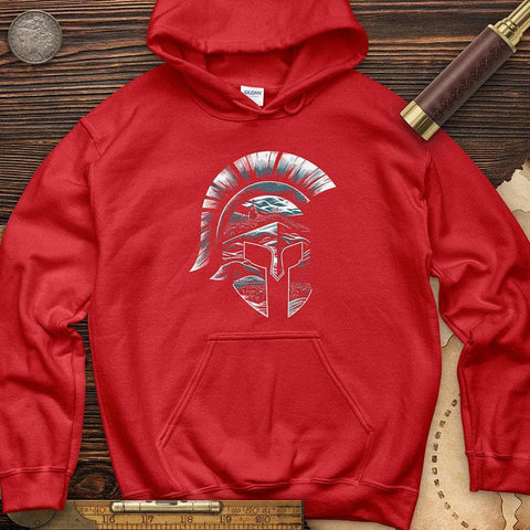 Spartan Helmet Hoodie Red / S