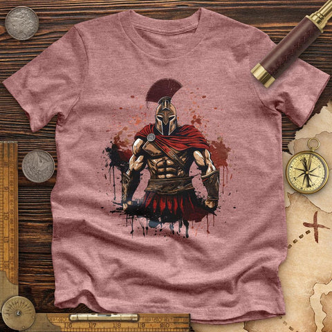 Spartan Soldier Splatter High Quality Tee