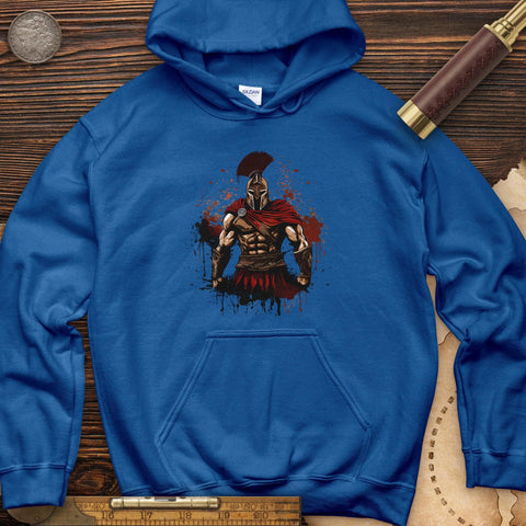 Spartan Soldier Splatter Hoodie Royal / S