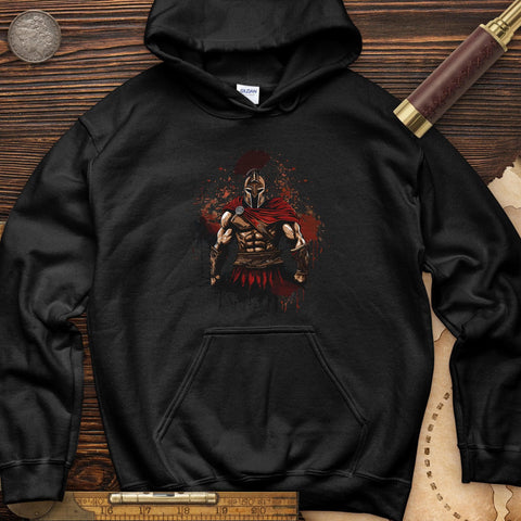 Spartan Soldier Splatter Hoodie Black / S