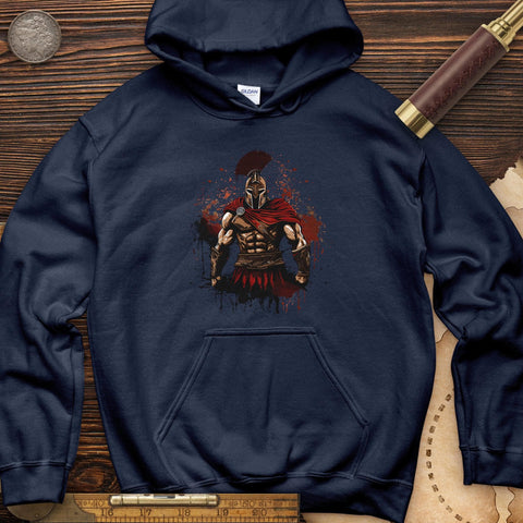 Spartan Soldier Splatter Hoodie Navy / S