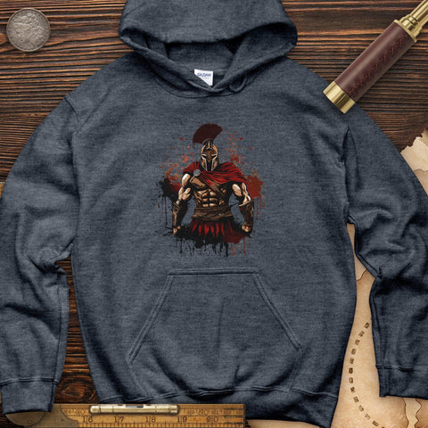 Spartan Soldier Splatter Hoodie Heather Navy / S