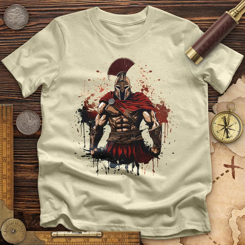 Spartan Soldier Splatter T-Shirt Natural / S