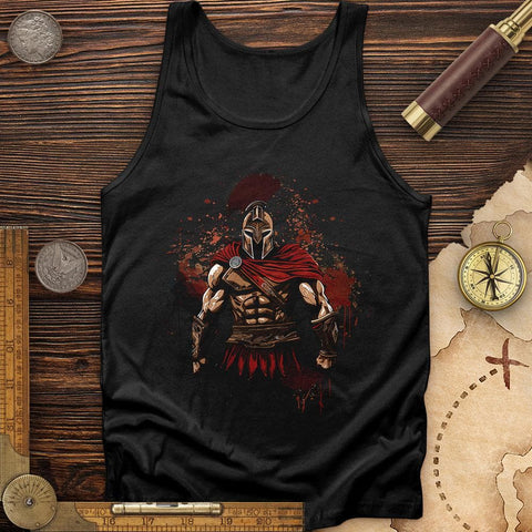 Spartan Soldier Splatter Tank Black / XS