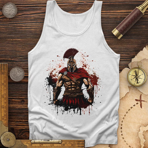 Spartan Soldier Splatter Tank White / XS