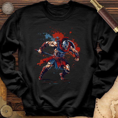 Spartan Warrior Crewneck Black / S