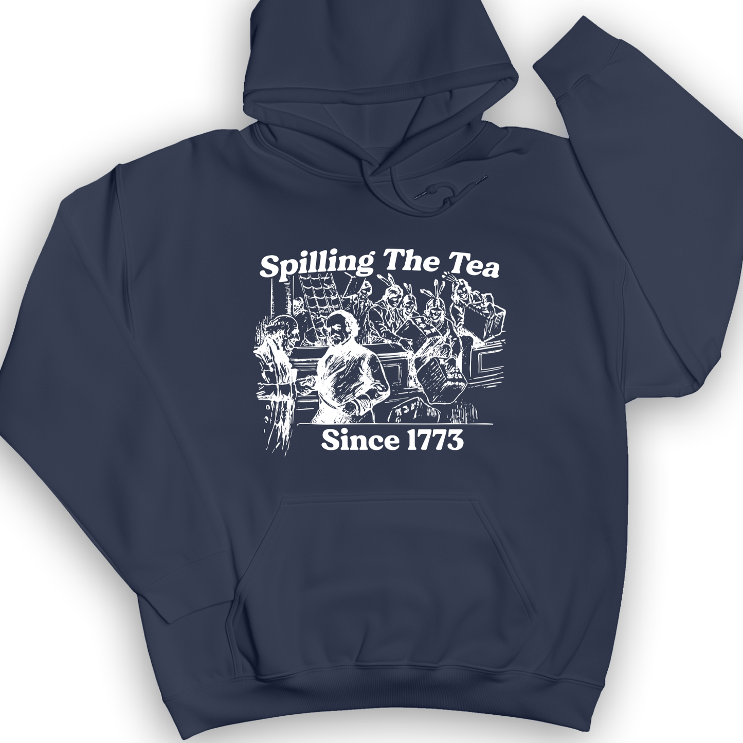 Spilling The Tea Since 1773 Hoodie Sport Grey / S
