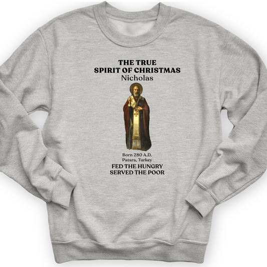 St Nicholas Crewneck Sport Grey / S