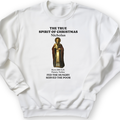 St Nicholas Crewneck White / S