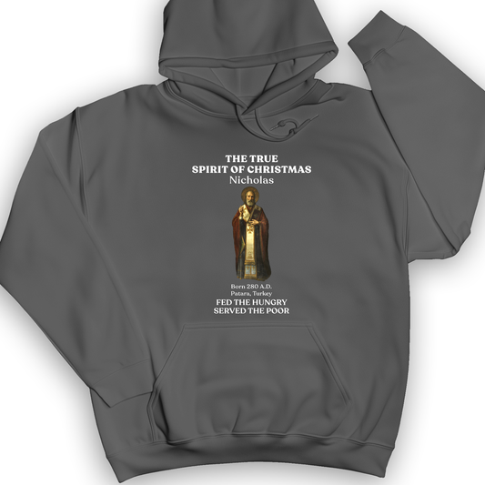 St Nicholas Hoodie Charcoal / S