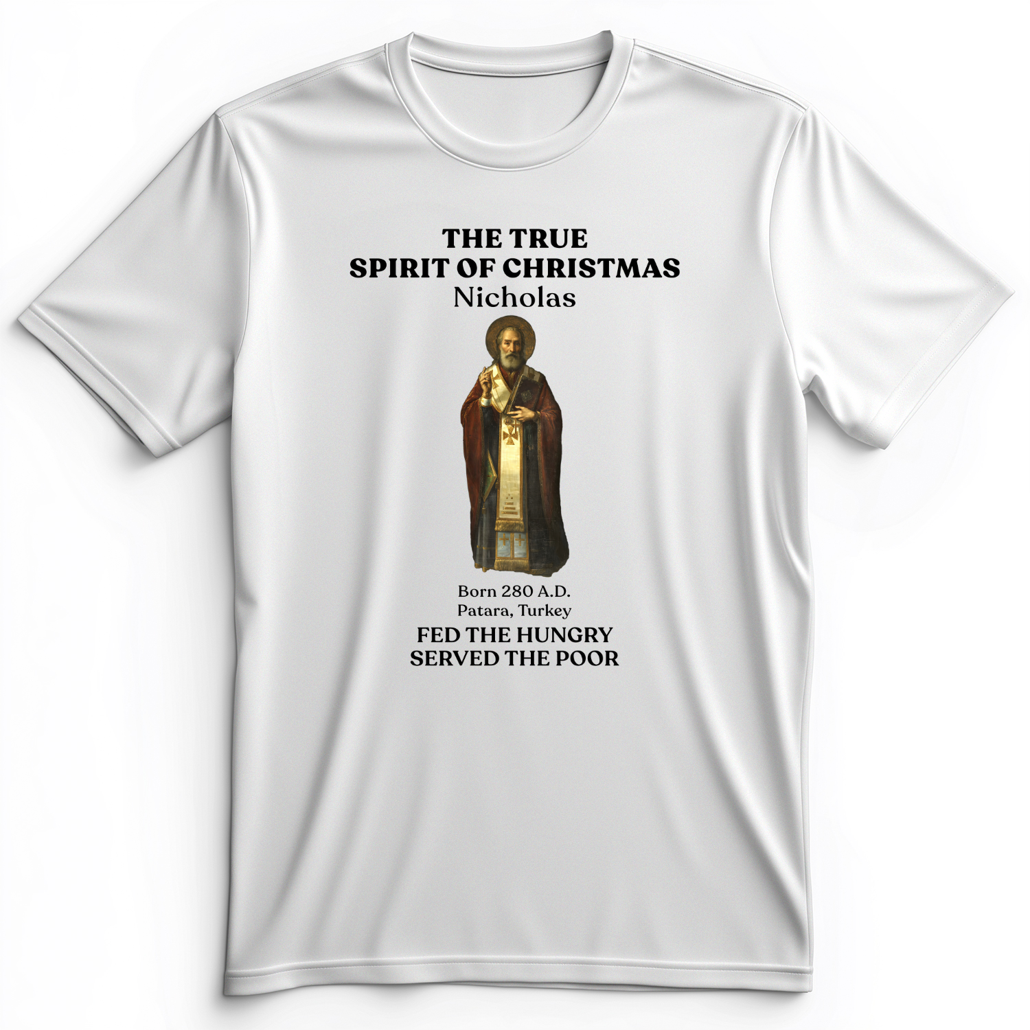 St Nicholas Premium Tee White / S