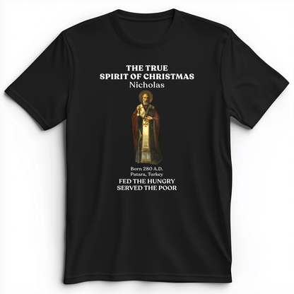 St Nicholas Premium Tee Black / S