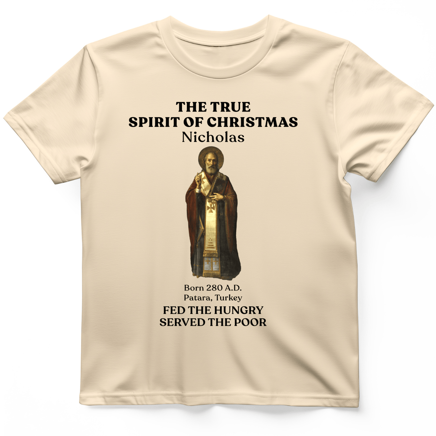 St Nicholas T-Shirt Natural / S
