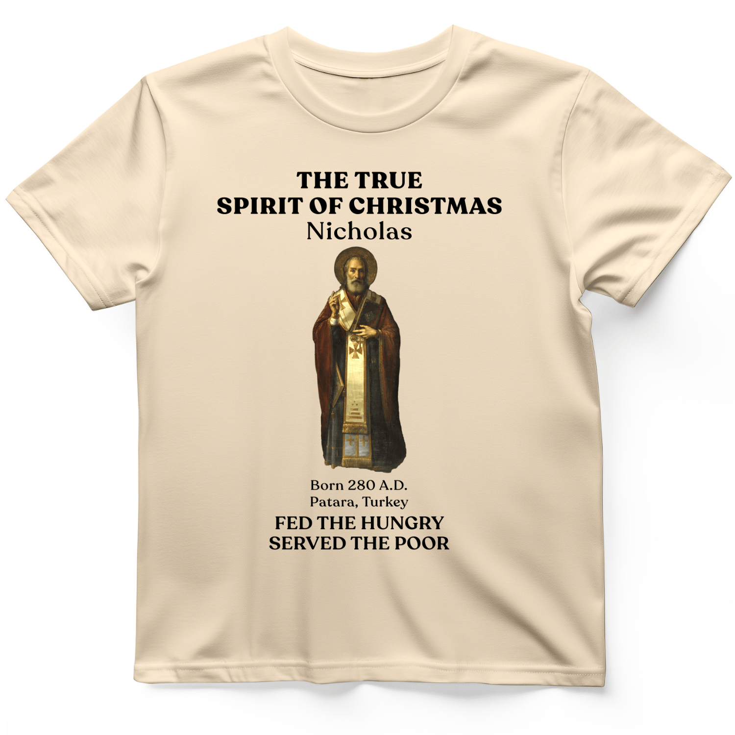St Nicholas T-Shirt Natural / S