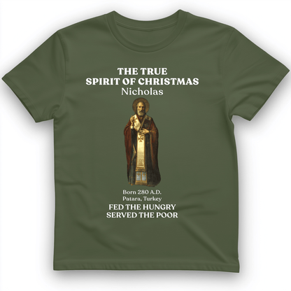 St Nicholas T-Shirt Military Green / S