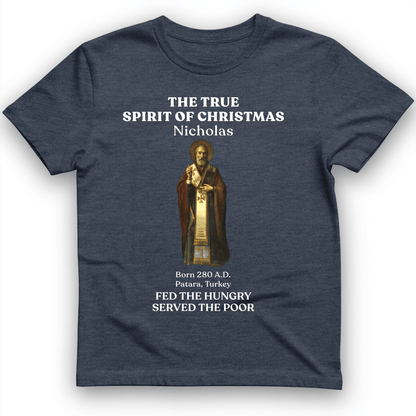 St Nicholas T-Shirt Heather Navy / S