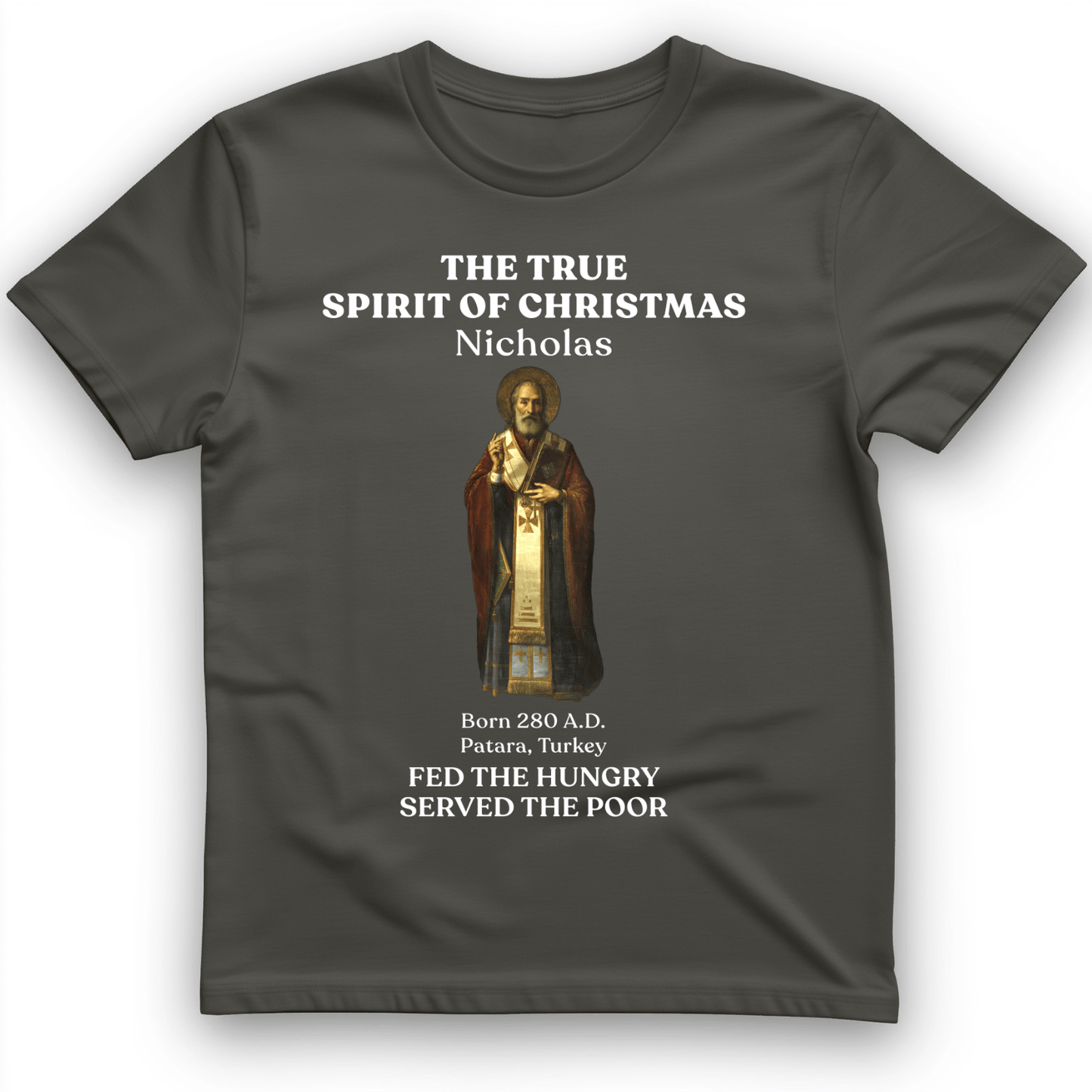 St Nicholas T-Shirt Charcoal / S