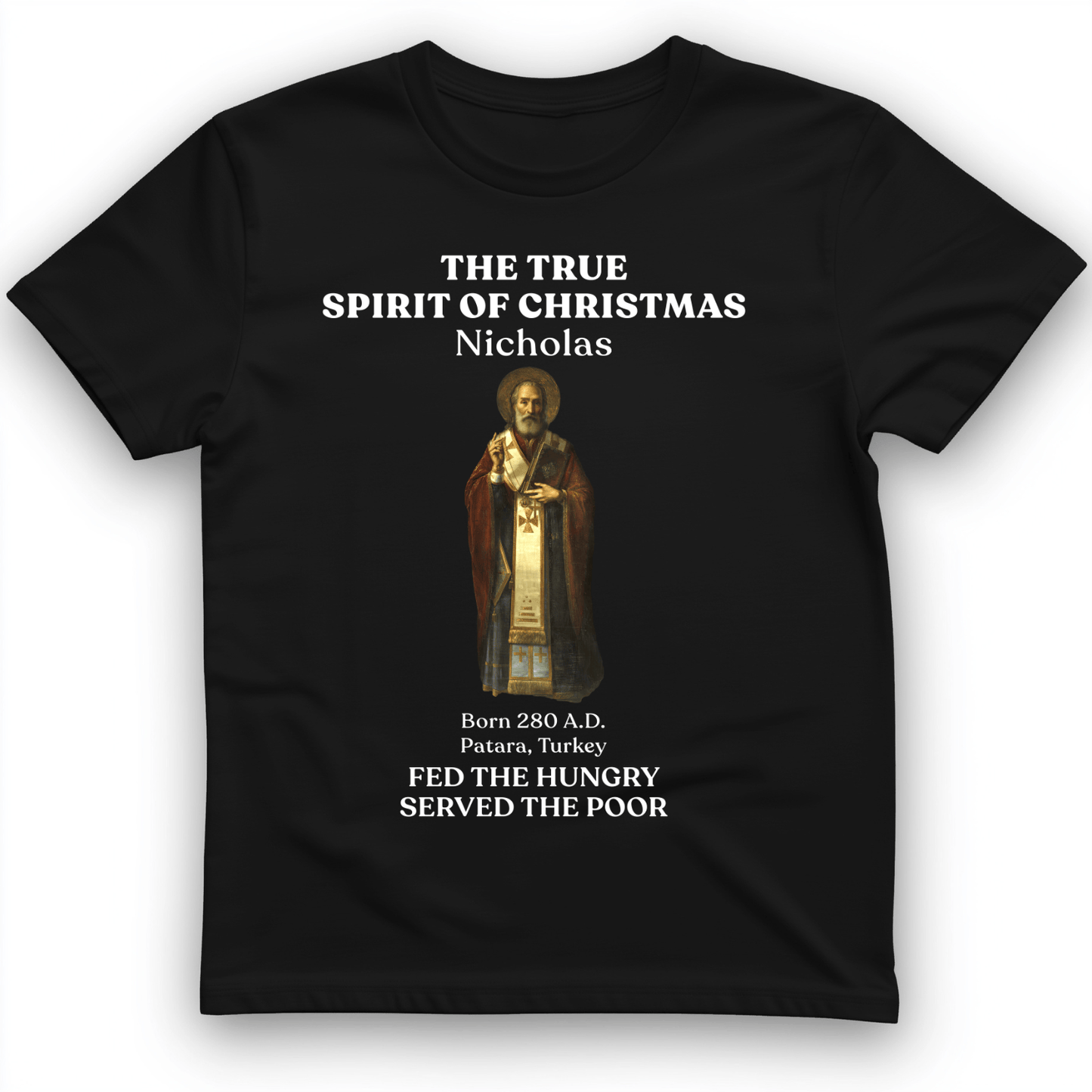 St Nicholas T-Shirt Black / S
