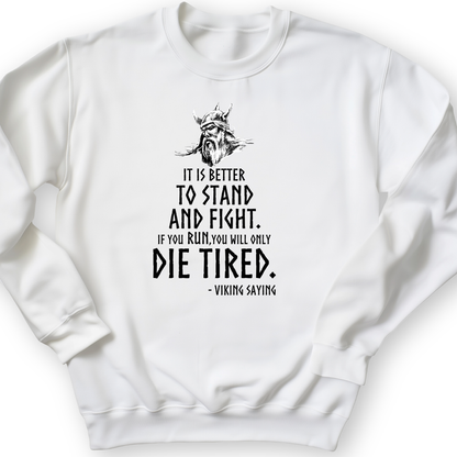 Stand And Fight Crewneck White / S