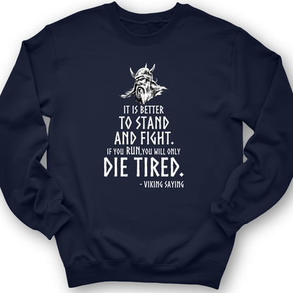 Stand And Fight Crewneck Navy / S
