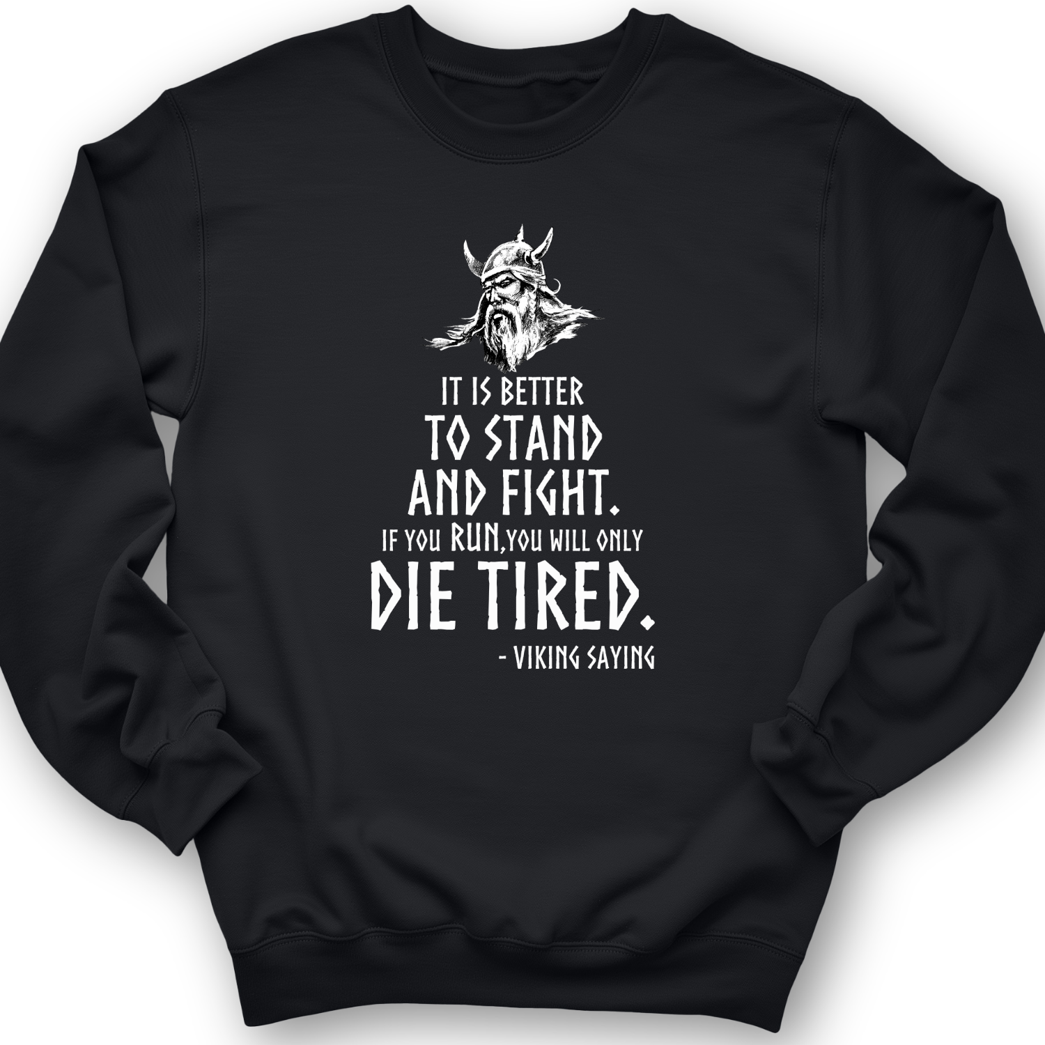 Stand And Fight Crewneck Black / S