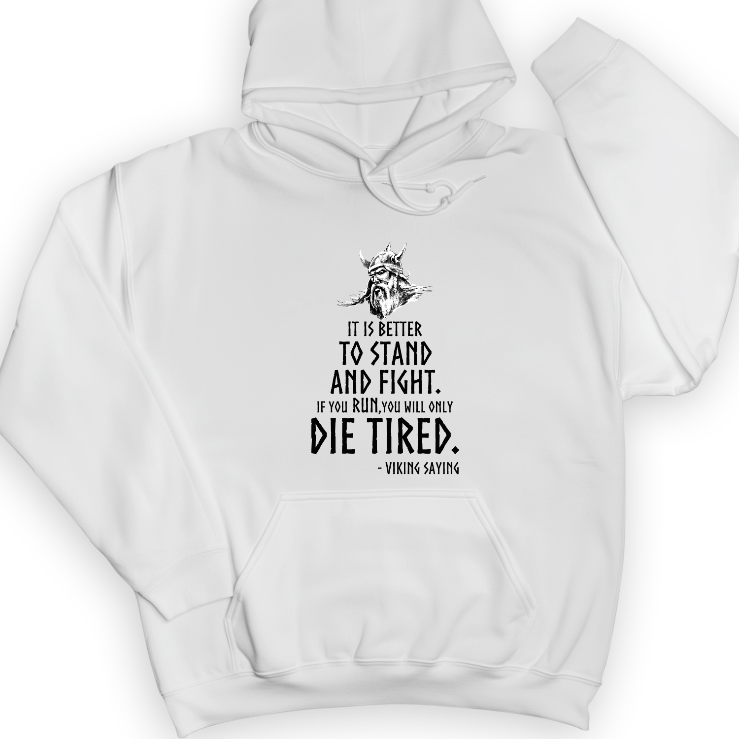 Stand And Fight Hoodie White / S