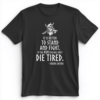 Stand And Fight Premium Tee Dark Grey Heather / S