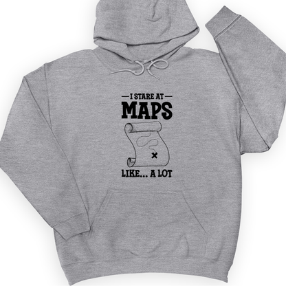 Stare at Maps Hoodie Sport Grey / S