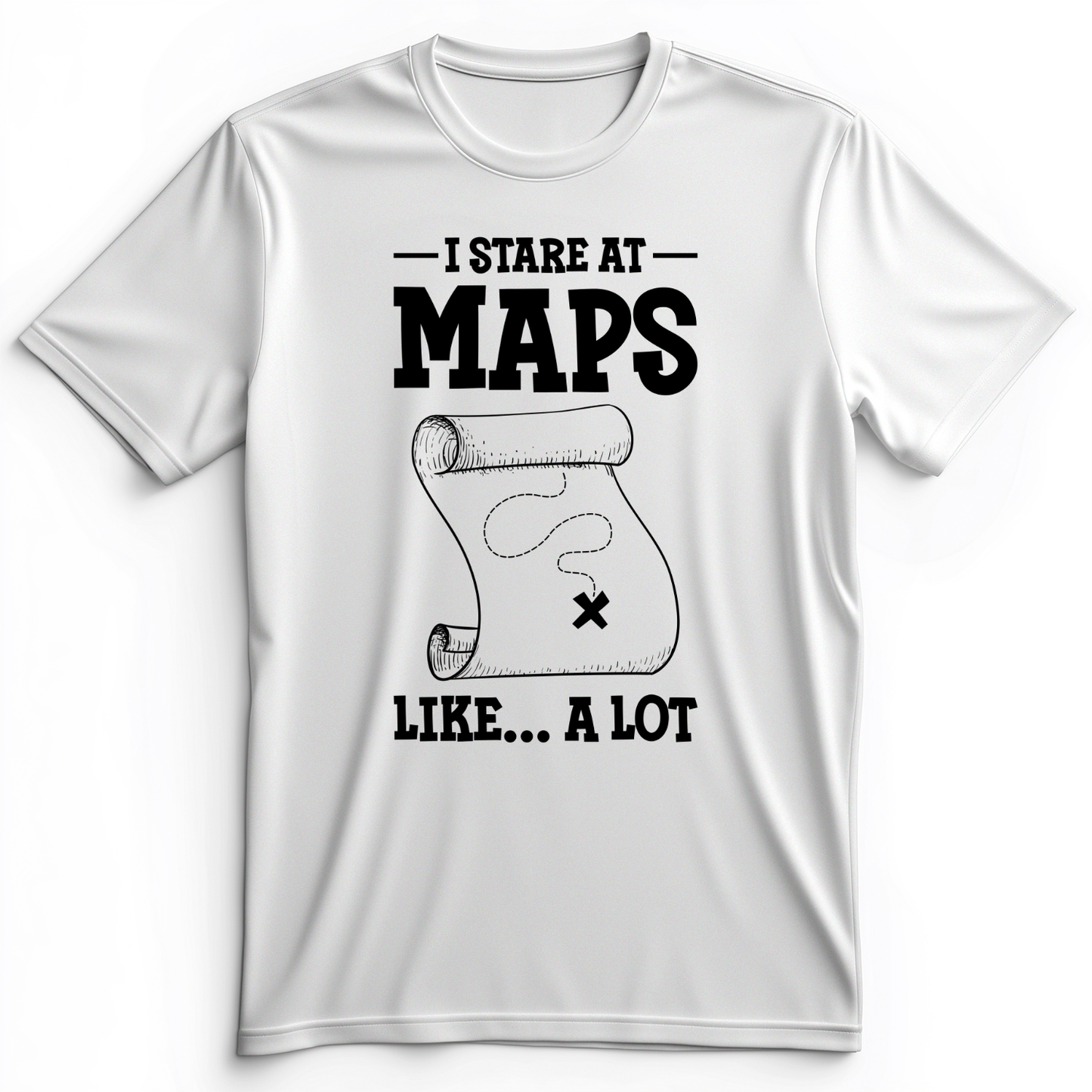 Stare at Maps Premium Tee White / S