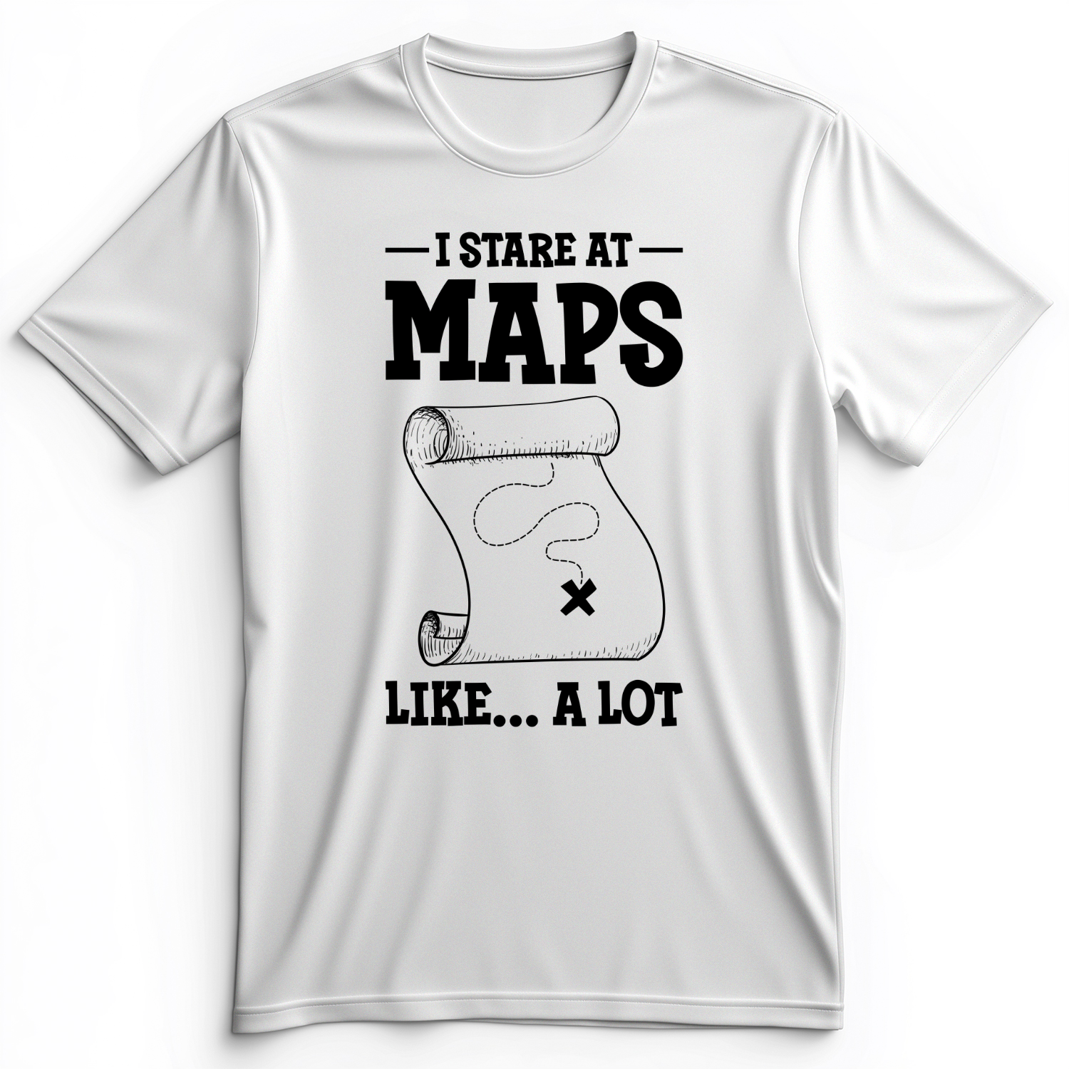 Stare at Maps Premium Tee White / S