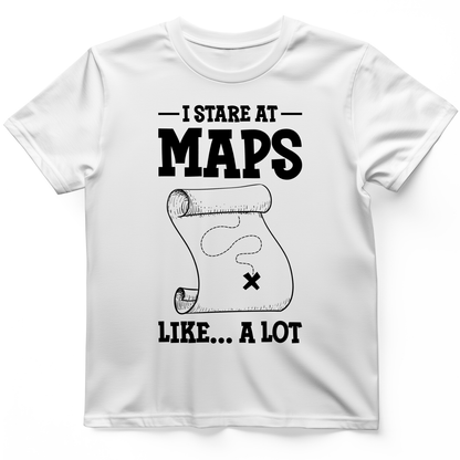 Stare at Maps T-Shirt White / S