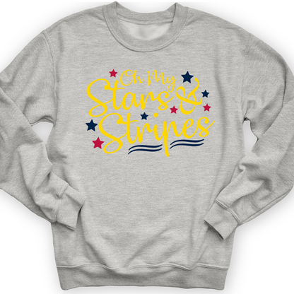 Stars And Stripes Crewneck Sport Grey / S
